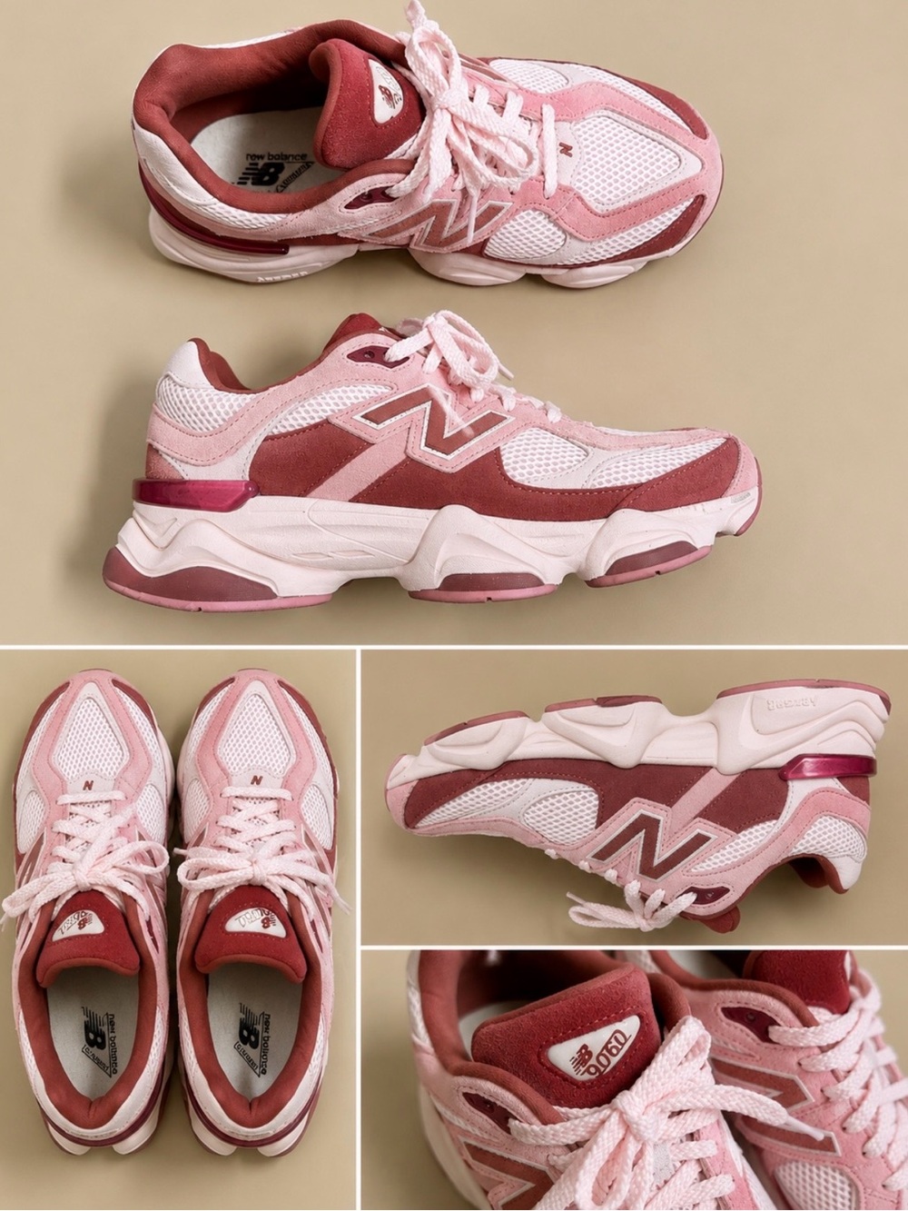 New Balance 9060
Size 7 Men’s or 9 Women’s 
Like new